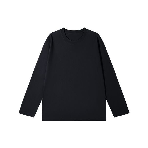 260g Heavy-duty Combed Skin Friendly Cotton Loose And Versatile Long Sleeved T-shirt For Men In Autumn And Winter 2025, Solid Color Underwear_viptrois.com
