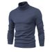 Pure Autumn Winter New Solid Color Pullover Export High Neck Men's Casual Knitted Cross-Border Sweater_viptrois.com