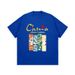 Summer Trendy T-shirt Men's Pure Cotton Short-sleeved Men's Round Neck Loose Large Size Half-sleeved Couple Top_viptrois.com