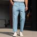 Men's Business Casual Dress Pants – Slim Fit Poly-Viscose Blend Trousers (S-XXL, Khaki/Black/Gray/Blue/White/Green)_viptrois.com