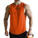 2024 Leisure Quick Drying Tank Men's Sleeveless Kam Shoulder Straddle Basketball Training Sports Running Trendy Top_viptrois.com
