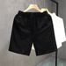 Men's High End Starry Sky Print Shorts Summer Outerwear Trendy Solid Color Loose Casual Five-Point Pants New Style_viptrois.com
