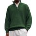 Pulse 2025 European And American Cross-Border Independent Station Autumn Winter Men's Casual Knitted Sweatshirt Zipper_viptrois.com
