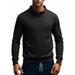 Men's Clothing Winter Foreign Trade Men's Half Zipper Stand Collar Long Sleeve Sweatshirt Daily All Match Fitness European And American Sweatshirt_viptrois.com