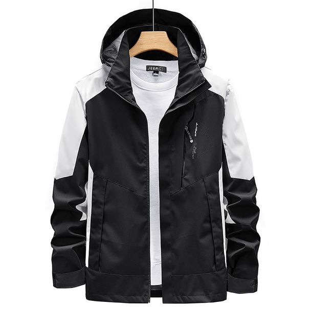 Men's Clothing Jacket Breathable Thin Outdoor Mountaineering Suit Large Size Team Printing Work Clothes_viptrois.com