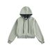 Pure Pure Qilin Men's Clothing 11 Colors Sweatshirt Solid Color 430g Heavyweight Loose Short Small Size Women's Color-Block Zipper_viptrois.com