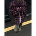 CT American Style Gradient Plaid Shirt For Men Spring New Lazy Loose Trendy Couple Jacket Ins_viptrois.com