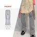Men's and women's urban KIKO style knitted mosquito-repellent striped patchwork trousers for men and women, trendy casual pants_viptrois.com