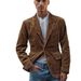CT 2025 Spring And Autumn Corduroy Single-Breasted Casual Men's Suit Jacket_viptrois.com