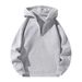 Men's Fleece Hooded Half-Zip Sweatshirt - Heavyweight Unisex Pullover With Ribbed Hem For Winter Comfort_viptrois.com