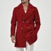 2025 Men's Autumn Winter New Style Lapel Double-Breasted Slim Fit Jacket Trench Coat_viptrois.com