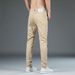 2022 Spring/Summer New High-End Men's Jeans Korean Style Stretch Cotton Slim Fit Casual Solid Color Waterproof Pants_viptrois.com