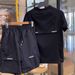 Men's Clothing Summer Fashion Breathable Quick Drying Casual Sports Suit Men's Ice Silk Elastic Trendy Versatile Short Sleeved Shorts Two Piece Suit_viptrois.com