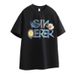 Short Men's 2025 Summer New Trendy Brand Loose Letter Printed Half Sleeved Versatile Base Shirt T-shirt Top_viptrois.com