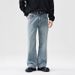 Men's Clothing Men's Flared Loose Jeans Men Autumn New High Street Wide Leg Slim Washed Pants Men's Autumn_viptrois.com