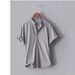 CT 2025 Summer Simple Cotton Linen Casual Men's Pullover Stylish Loose Youth Shirt_viptrois.com