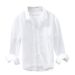 Men's Clothing Casual High Quality Crumpled Double Layer Gauze Long Sleeved Shirt Men's Cotton Gauze Soft Comfortable And Breathable Square Neck Shirt_viptrois.com