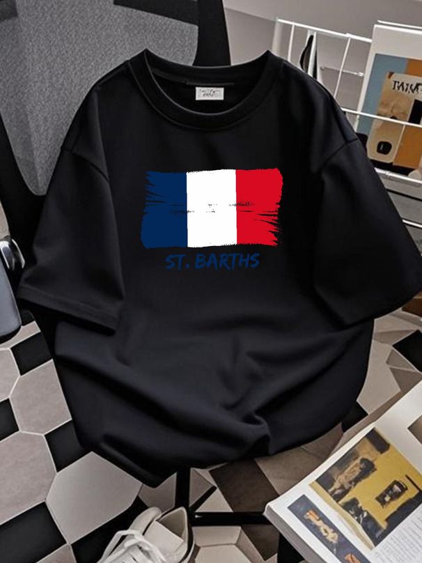 Saint Barthlemy Vintage St. Barths Flag Baseball Cap Snapback Caps Knitted Hat Graphic Designer Clothes Fashion Summer Unisex Streetwear_viptrois.com