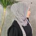 Women's Hijab headscarf lace mesh breathable headscarf beaded diamond elastic lace ladies hood cap_viptrois.com