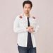 Men's Clothing Retro Slim Embroidered Shirt Cowboy Long Sleeve Shirt_viptrois.com