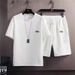 Men's Clothing Waffle Shorts Short Sleeved T Shirt Men's Summer Thin Loose Youth Casual Summer Suit Men's Trend_viptrois.com