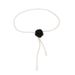 Women's Elegant Pearl Cloth Flower Sweet Fashion Elegant Camellia Waist Chain Texture Hanfu Dress Decorative Belt_viptrois.com