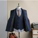 Men's Slim-Fit Blazer Suit Set -Inspired | Double-Breasted & Wrinkle-Free For Weddings & Business_viptrois.com