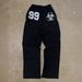 Men's Clothing Casual Trend Sports Pants Men and Women Loose Wide Leg High Waist Hip Hop Letter Print Pants_viptrois.com