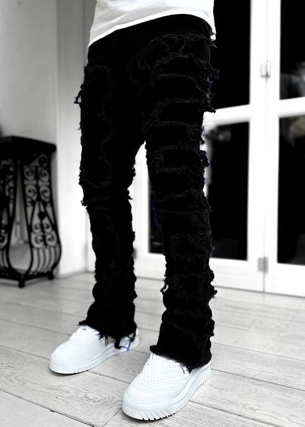 Man's clothing Casual men's jeans micro-cropped cropped 6-color pants floor length pants Hipster men's pants_viptrois.com
