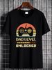 Dad Level Unlocked T Shirt Fathers Day For Daddy New Vintage Gamer Baby Announcement Soft Streetwear Homme Stylish Comfortable Casual Graphic_viptrois.com