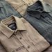Men's Clothing Workwear Long Sleeved Shirt Men's Retro Loose Cotton Denim Cardigan Casual Simple Thin Jacket_viptrois.com