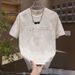 New Men's Short Sleeve T-Shirt Trendy Loose Fit Crew Neck Letter Print Summer Casual Versatile Top_viptrois.com