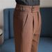Men's Slim Fit Casual Dress Pants High Waist Three Dimensional Tailoring Neapolitan Style New 2025_viptrois.com