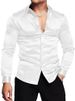 2022 Autumn Fashion Men's Bright Face Solid Color Ball Shirt_viptrois.com