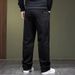 Winter Pure Black Jeans For Men, Thick And Warm Business Jeans For Men, Plus Fat And Plus Size, Plus Plush Jeans For Men_viptrois.com