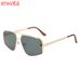 New Large Square Frame Women's Sunglasses Retro Fashion Metal Men's Sunglasses SunglassesT1293_viptrois.com