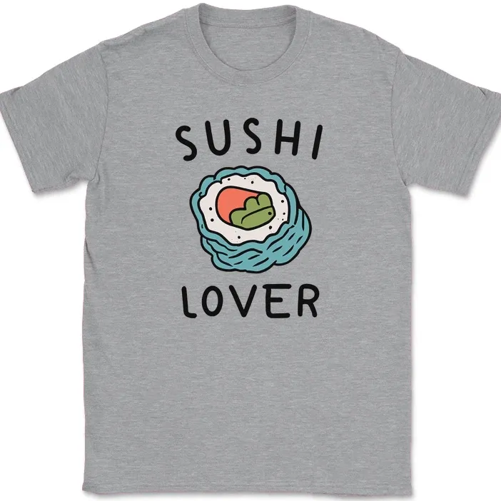 Sushi Lover T-Shirt Mens Womens Tees Top Funny Roll Japan Food Rice Cute Humor Graphic Tee_viptrois.com