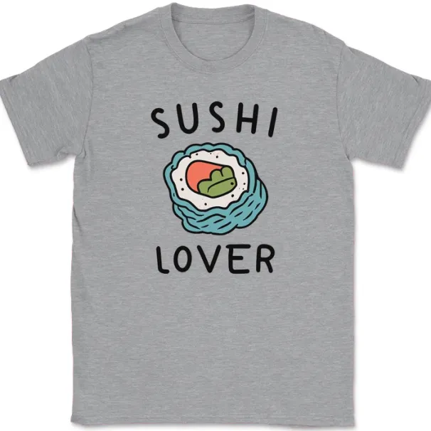 Sushi Lover T-Shirt Mens Womens Tees Top Funny Roll Japan Food Rice Cute Humor Graphic Tee_viptrois.com