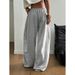 Men's Clothing Trendy Casual Women's Trousers, Foreign Trade, Loose Wide Leg, Drapey, Versatile Long Trousers_viptrois.com
