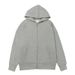 Pure Cotton Heavy Terry Cardigan Hooded Sweater Men's Short And Wide Fashion Trendy Version Solid Color Coat_viptrois.com