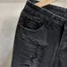 Men’s Vintage Tie-Dye Jeans – Retro High Street Style, Loose Straight Fit, Cotton Denim (Black/Blue-Gray, M-3XL)_viptrois.com