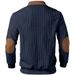 Men's & Women's Zip-Up Knit Sweater – Classic Stand Collar Embroidered Pullover For Casual & Work (Gray/Army Green/Navy/Khaki/Black, S-Xxxl)_viptrois.com