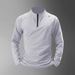 Men's Clothing Quick-Dry Half-Zip Long Sleeve T-Shirt - Slim Fit Workout Running Training Top For Gym & Outdoor Sports (Regular/Fleece-Lined_viptrois.com