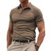 Men's Clothing Summer New Style Lapel Sports Men's Twill POLO Shirt Casual Men's Solid Color Short Sleeved T Shirt_viptrois.com