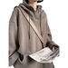Retro Fleece Hoodie Men's Loose Casual Warm Workwear Pullover Hoodie Couple Jacket_viptrois.com