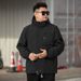 Pulse Plus Size Men's Clothing Autumn Winter New Waterproof Windproof Trench Coat Jacket Oversized Hooded Top_viptrois.com