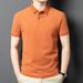 Short T-Shirt Men's 2025 Summer New Loose Middle-Aged Collar Polo Shirt Half Sleeved Casual Top_viptrois.com