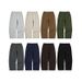 Men's Washed Cotton Work Pants – Aztec Dye Cargo Trousers With Rivet Details, Straight-Leg Vintage Streetwear Pants For Casual Wear_viptrois.com