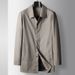 Men's Clothing mid length light luxury business lapel windbreaker youth high end casual non iron jacket_viptrois.com