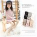 Cross-border Autumn New Korean Cotton Knitted Bow Vertical Strip Pantyhose Girls 5-8 Years Old Children's Socks 3 Base Socks_viptrois.com